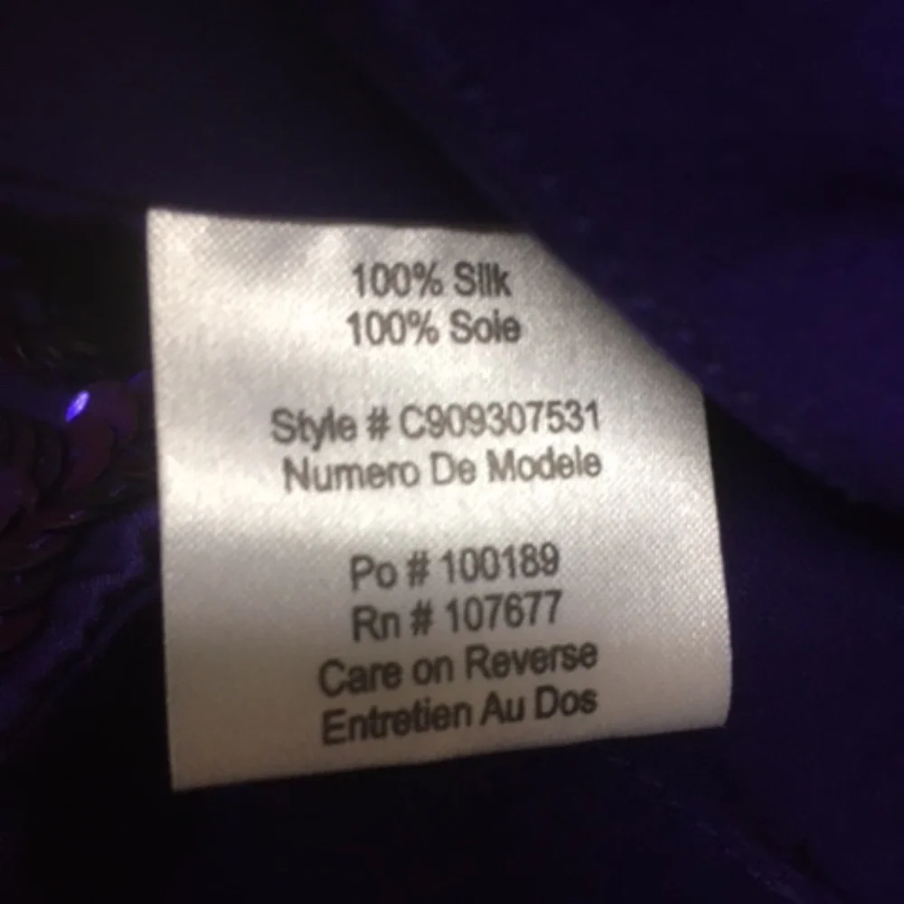 Alice + Olivia Purple Sequin Silk Mini Skirt - Picture 6 of 10